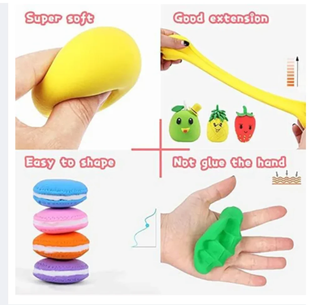 12pcs Super Light Clay Set