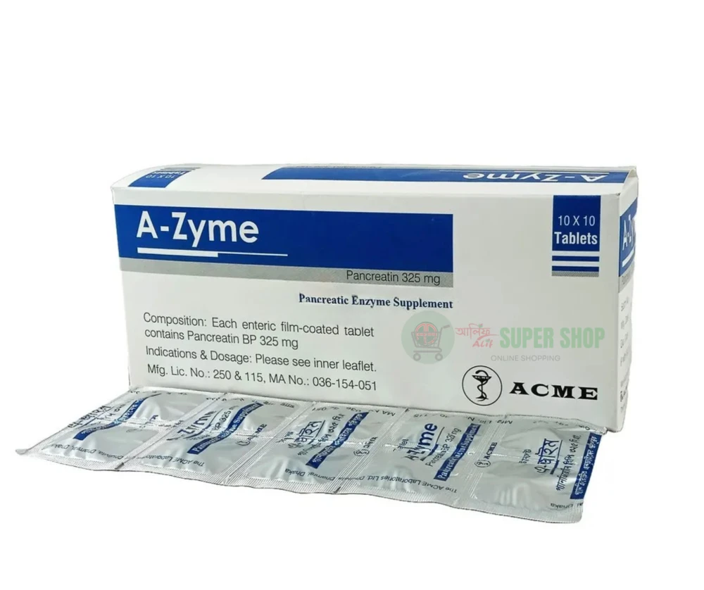 A-Zyme 325mg Tab