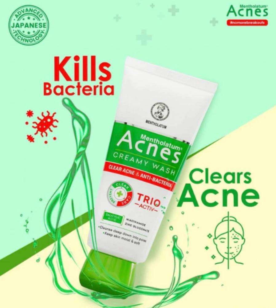 Acnes Mentholatum Acnes Creamy Wash 100gm