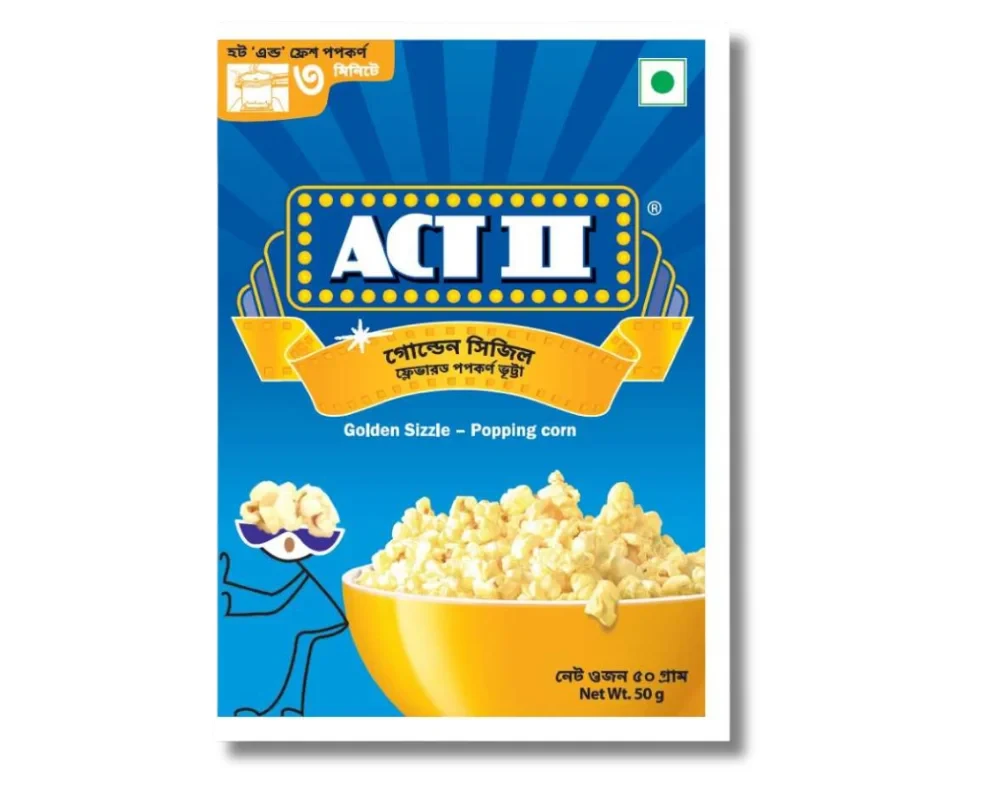 ACT II Golden Sizzle Popcorn 50gm