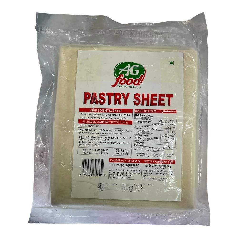 Ag Food Pastry Sheet 33-35pcs