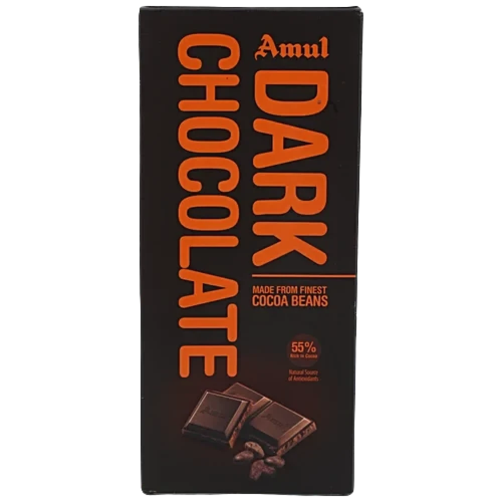 Amul 55% Cocoa Dark Chocolate Bar 150g