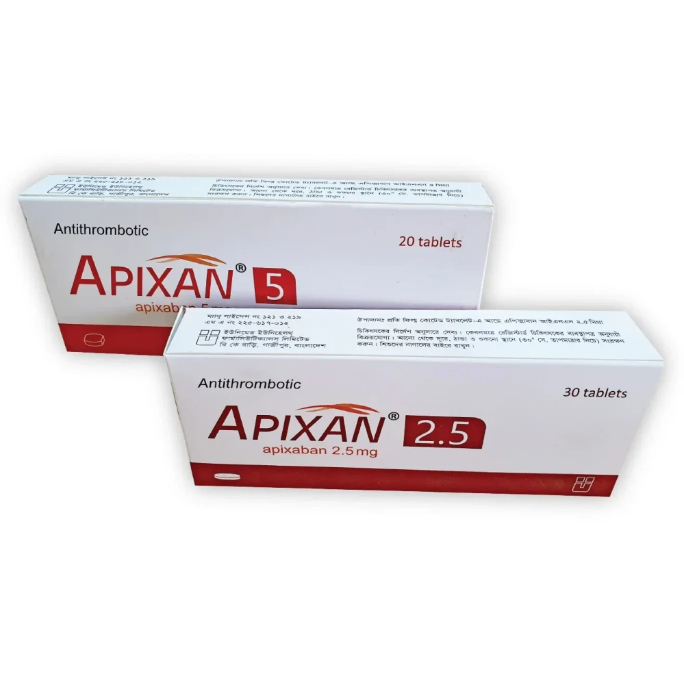 Apixan 2.5mg Tablet