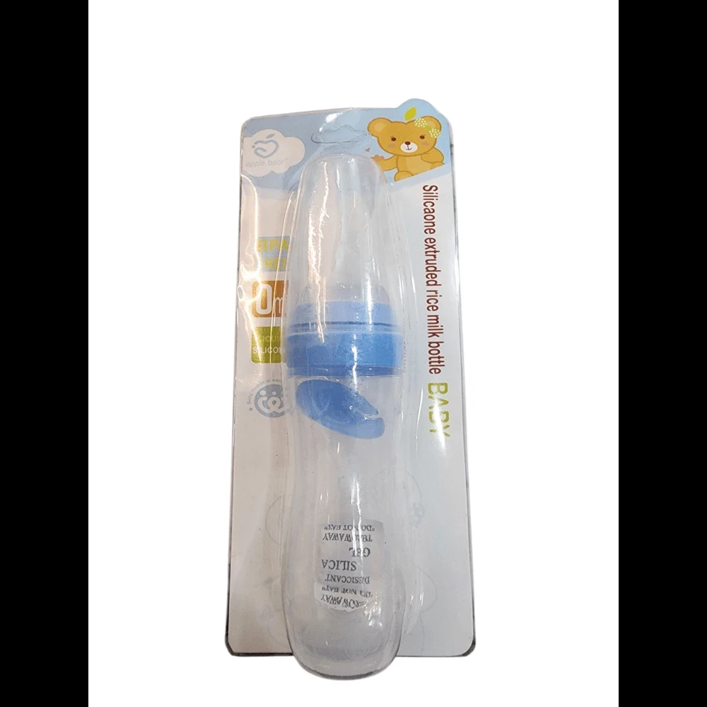 Apple Bear Silicaone Extruded Rice Milk Baby Bottle 120ml