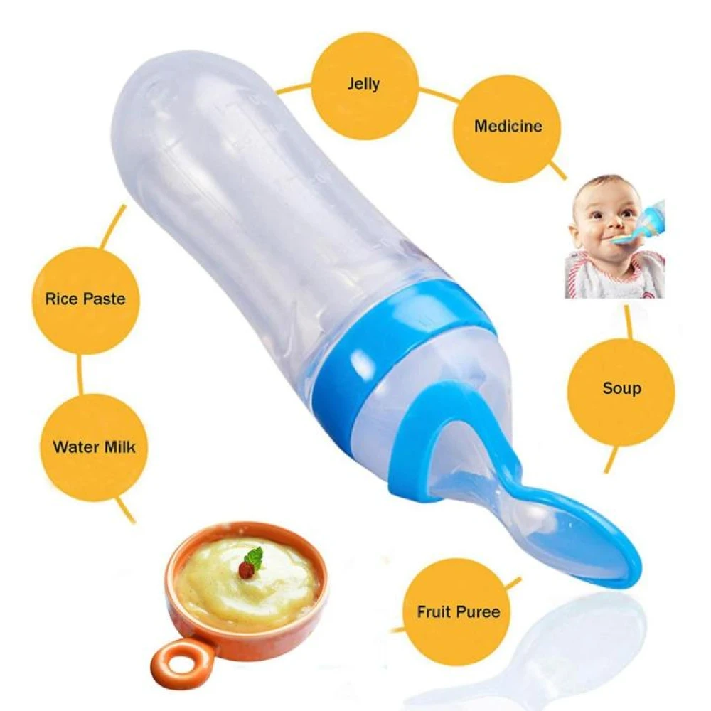Apple Bear Silicaone Extruded Rice Milk Baby Bottle 120ml