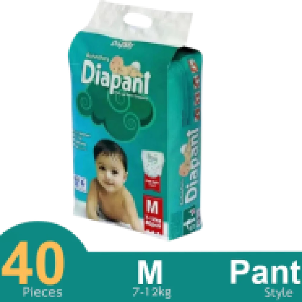 Bashundhara Baby Diaper Pant (M Size) (7-12 kg) (40 pcs)