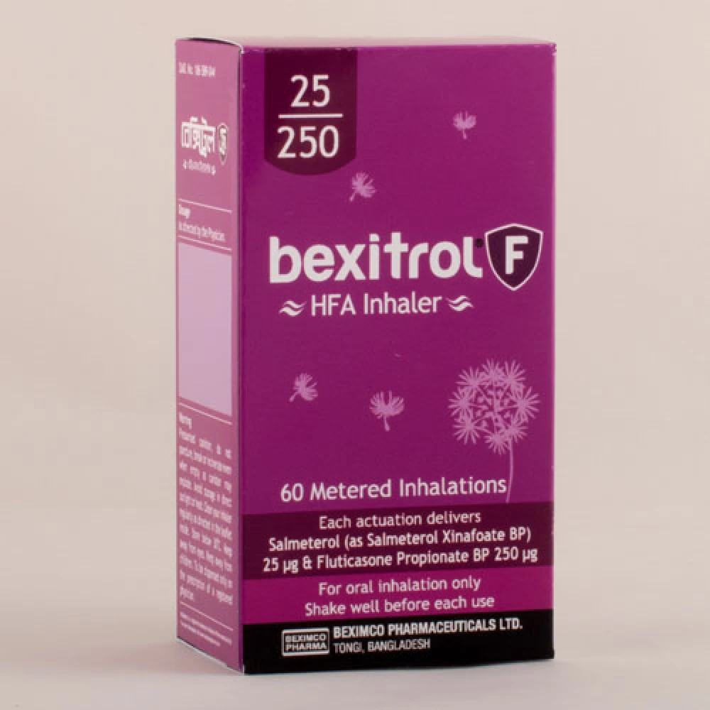 Bexitrol-F 25/250mg Inhelar 60 punch