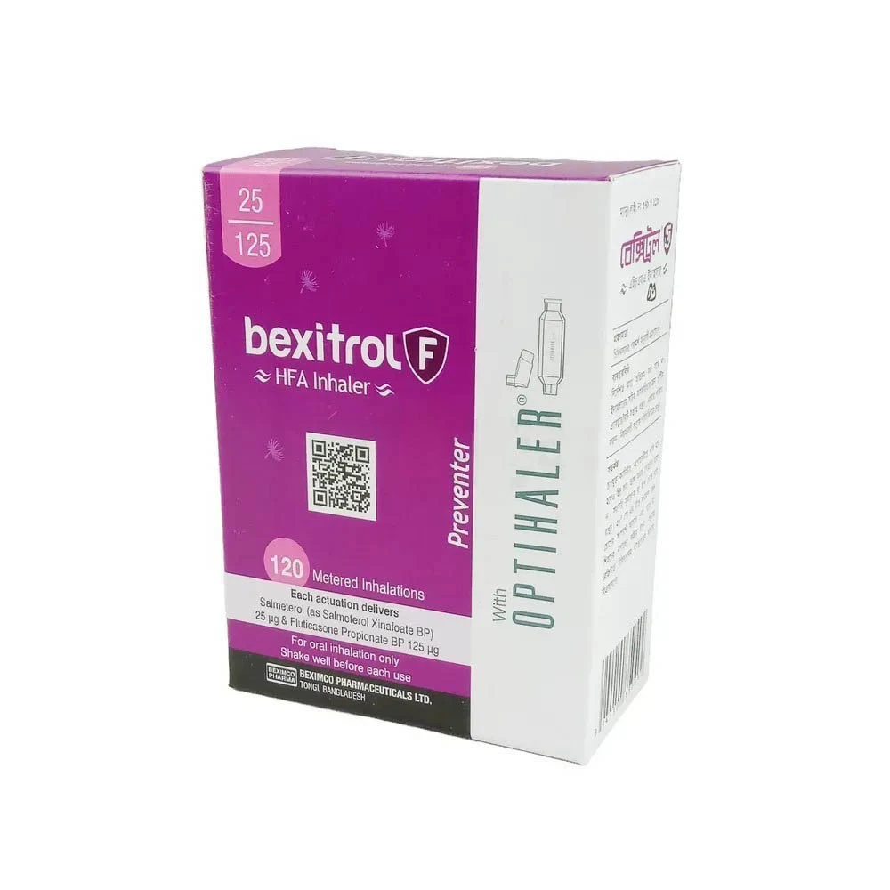Bexitrol F Inhaler 25mcg+125mcg – Relief from Asthma