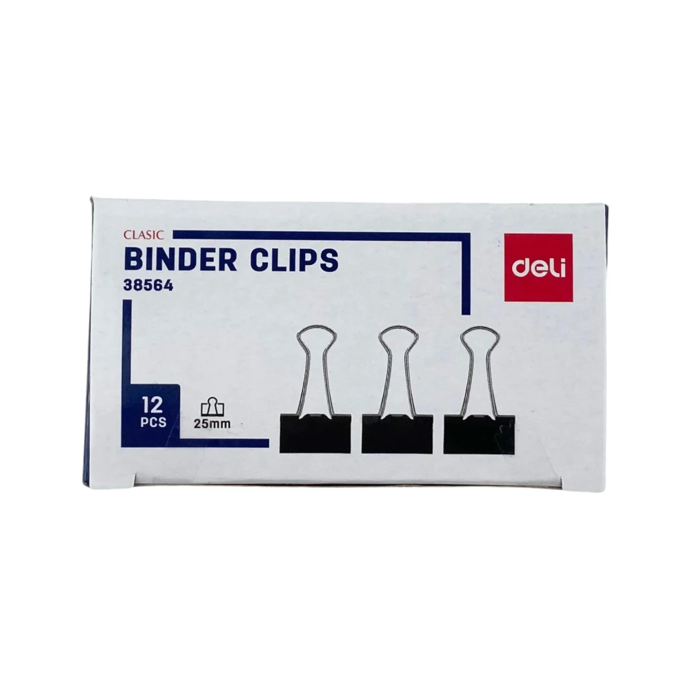 Binder clips Deli 25 mm. 12 pcs