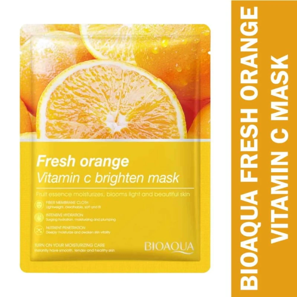 Bioaoua Freshen Orange Vitamin C Brighten Facial Mask 25g