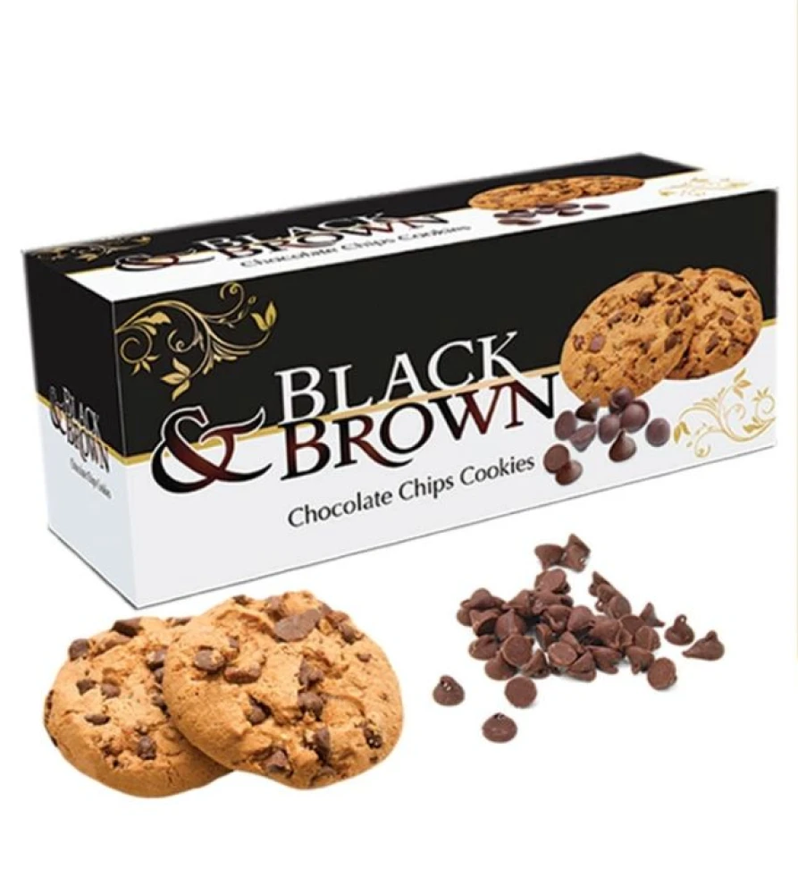 Black Brown Chocolate Chips Cookies 88g