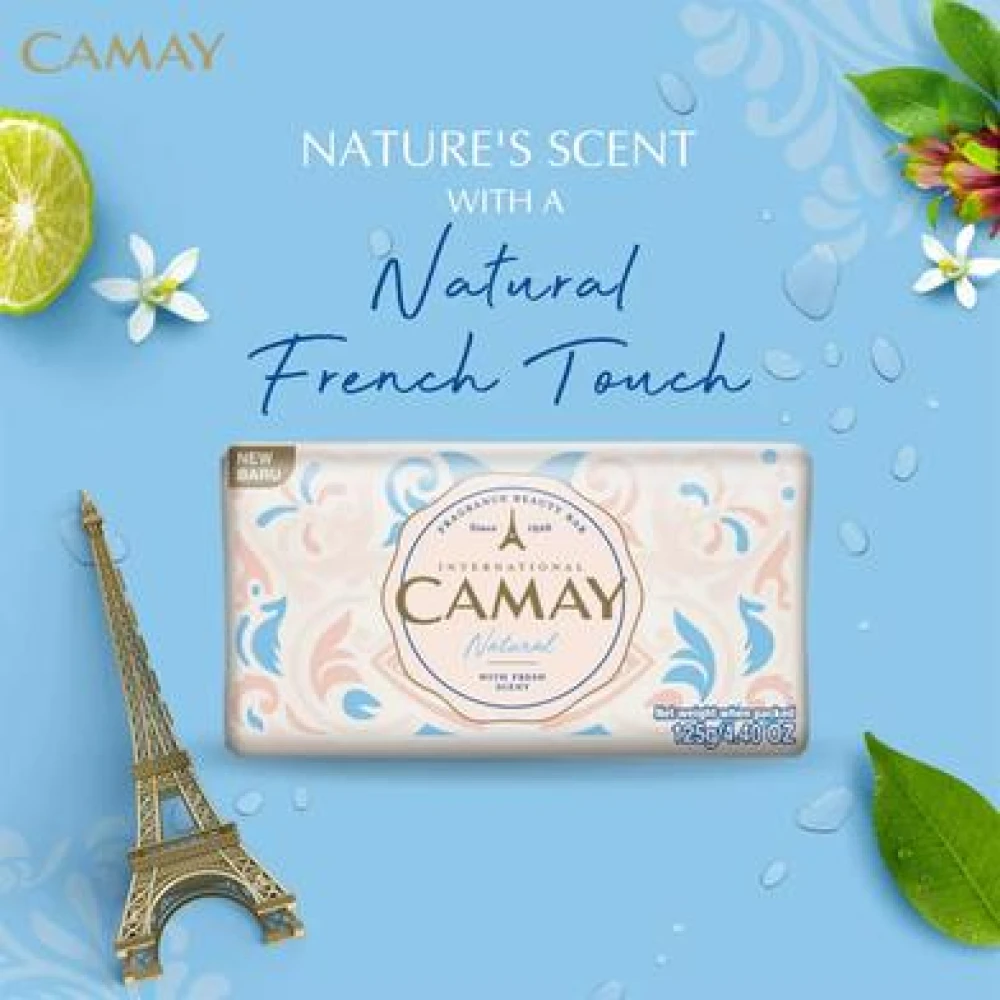 Camay Natural With Fresh Soap 125g