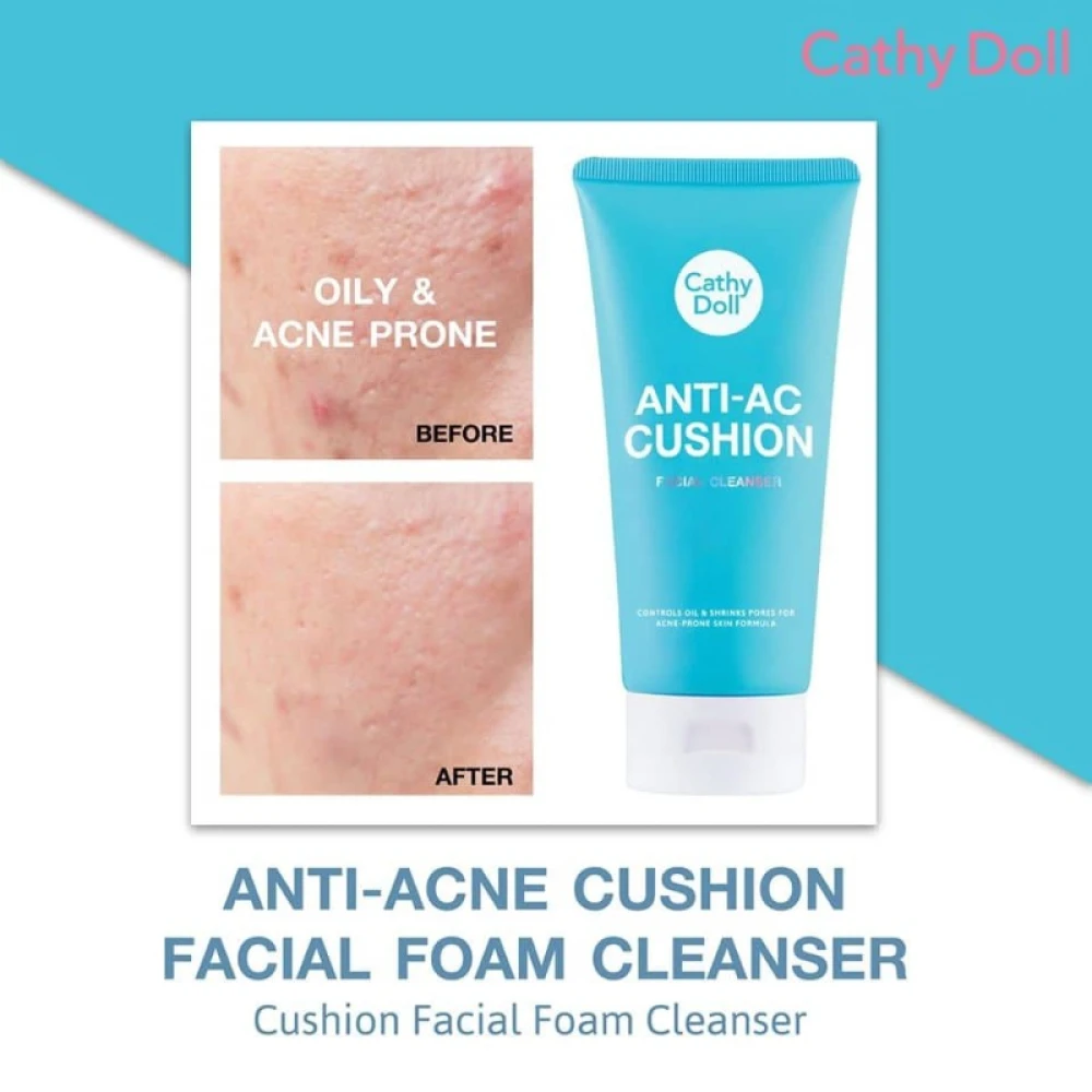 Cathy Doll Anti Acne Cushion Facial Cleanser 120ml