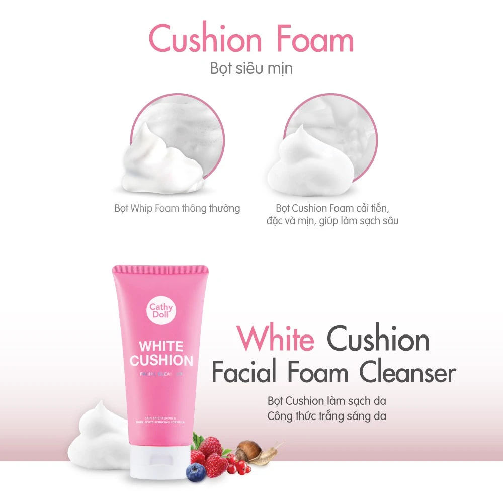 Cathy Doll White Cushion Facial Cleanser 120ml