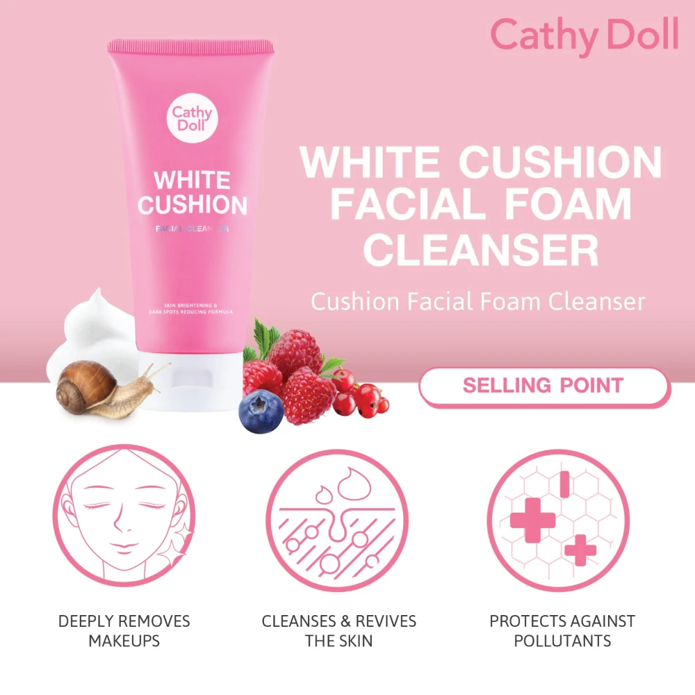 Cathy Doll White Cushion Facial Cleanser 120ml