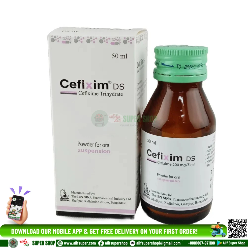 Cefixim DS Powder for Suspension 200mg/5ml
