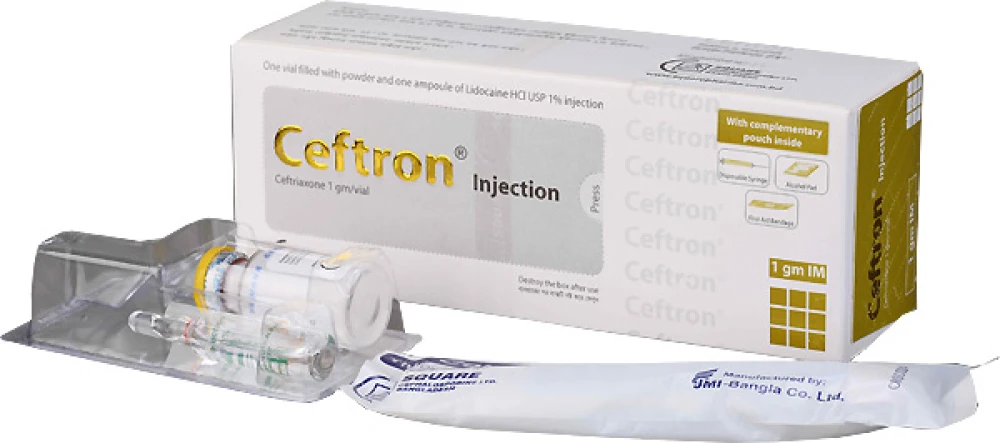 Ceftron 1gm IM injection