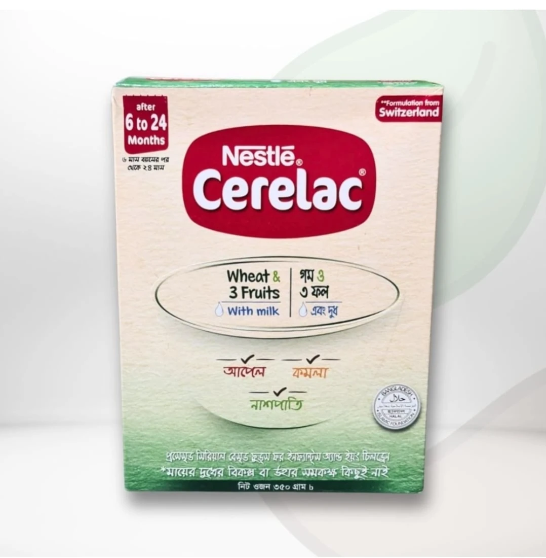 Nestle Cerelac Wheat & 3 Fruits with Milk (6-24m) 350g