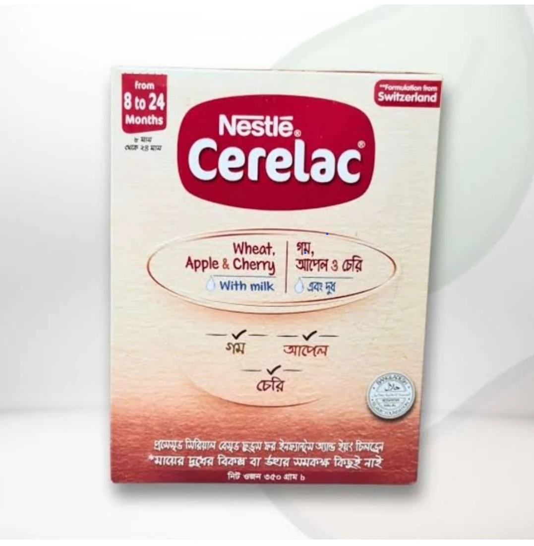 Nestle Cerelac Apple & Cherry Baby Food (8-24)  350gm