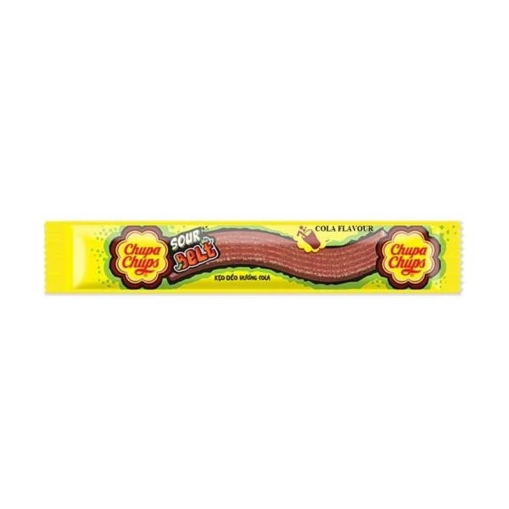 Chupa Chups Sour Belt Cola Flavour Soft Candy 10g
