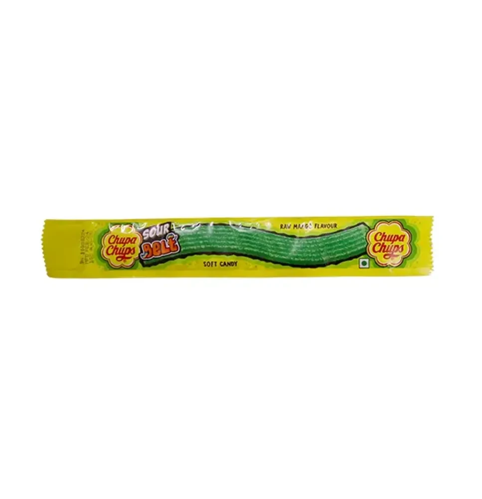 Chupa Chups Sour Belt Raw Mango Flavour Soft Candy 10g