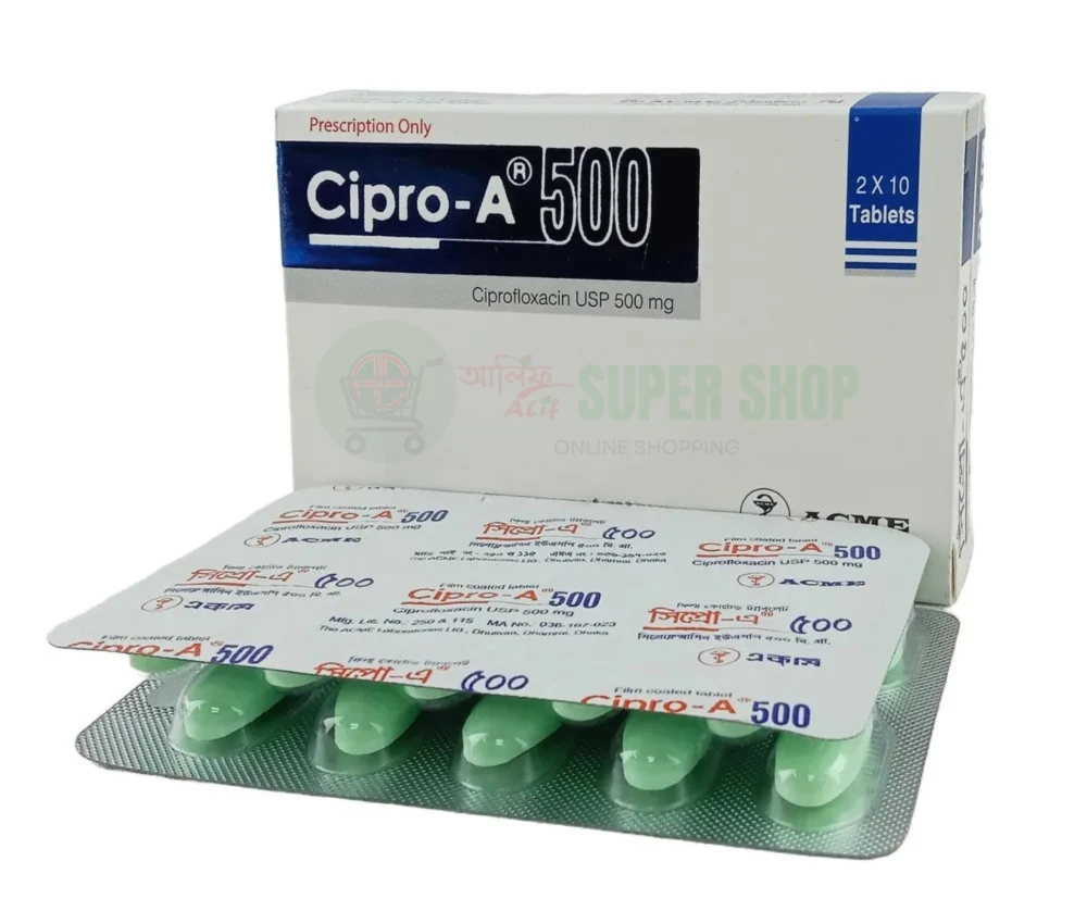 Cipro-A 500 mg Tablets