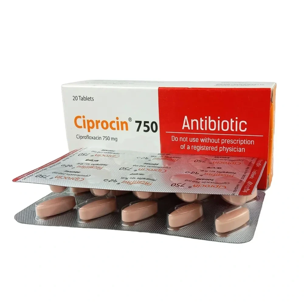 Ciprocin 750 mg Tablet