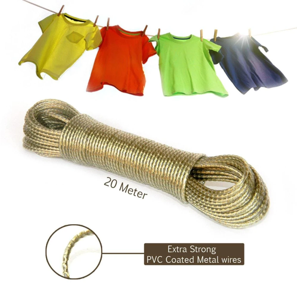 Clothes Line Rope Clothesline String 20Meters 1pcs