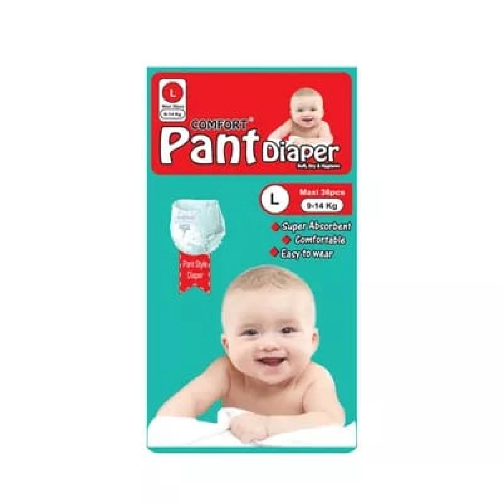 Comfort Baby Pant Diapers (L) 9-14kg 34 Pcs