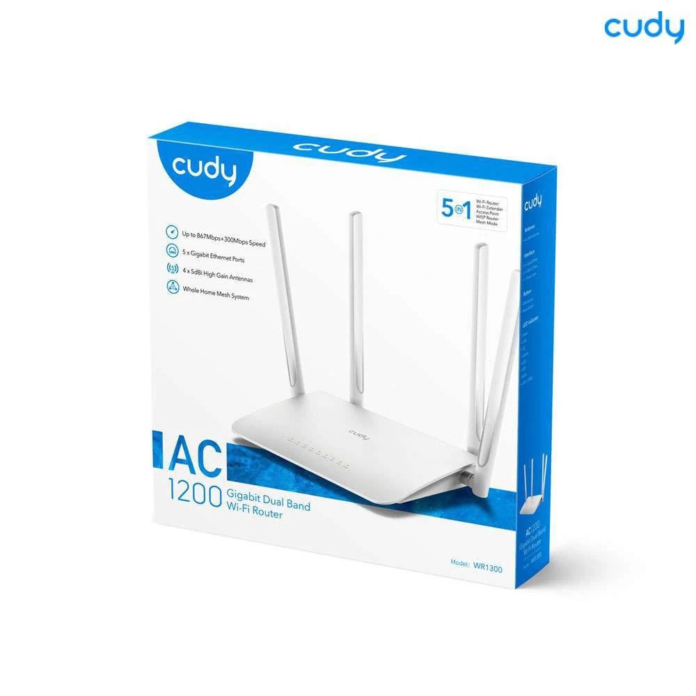 Cudy WR1200 AC1200 Dual Band WiFi Router