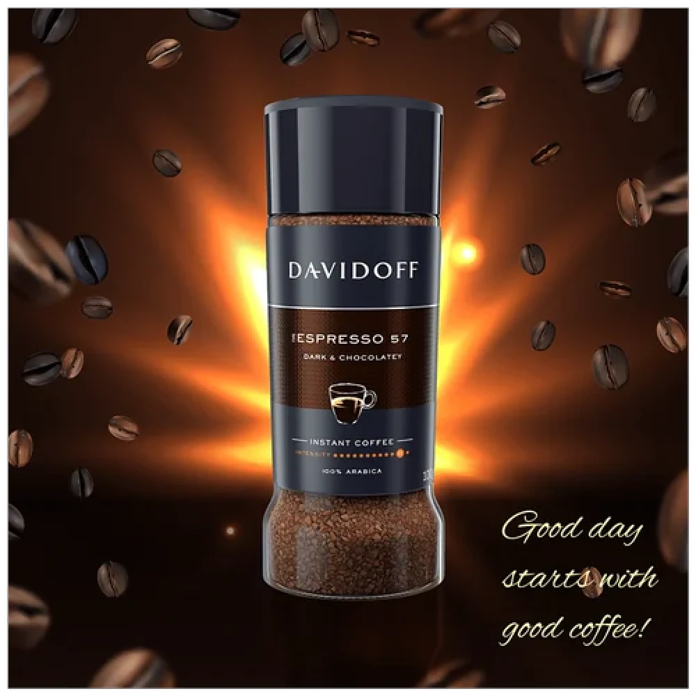 Davidoff Espresso 57 Dark & Chocolatey Instant Coffee 100g