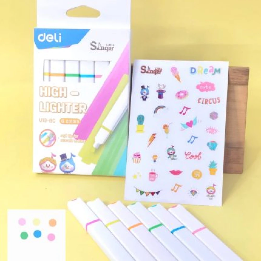 Deli Little Singer Highlighter 1pcs