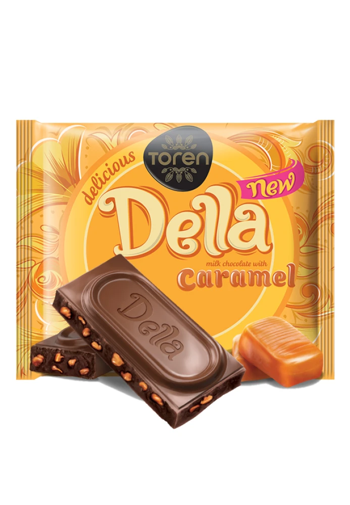 Della Milk Compound Chocolate With Caramel Crunchy