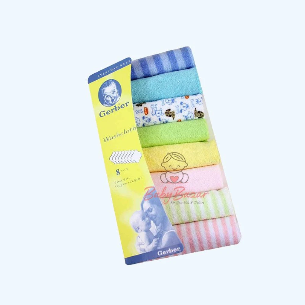 Deluxe Baby Care Washcloth 8 pack