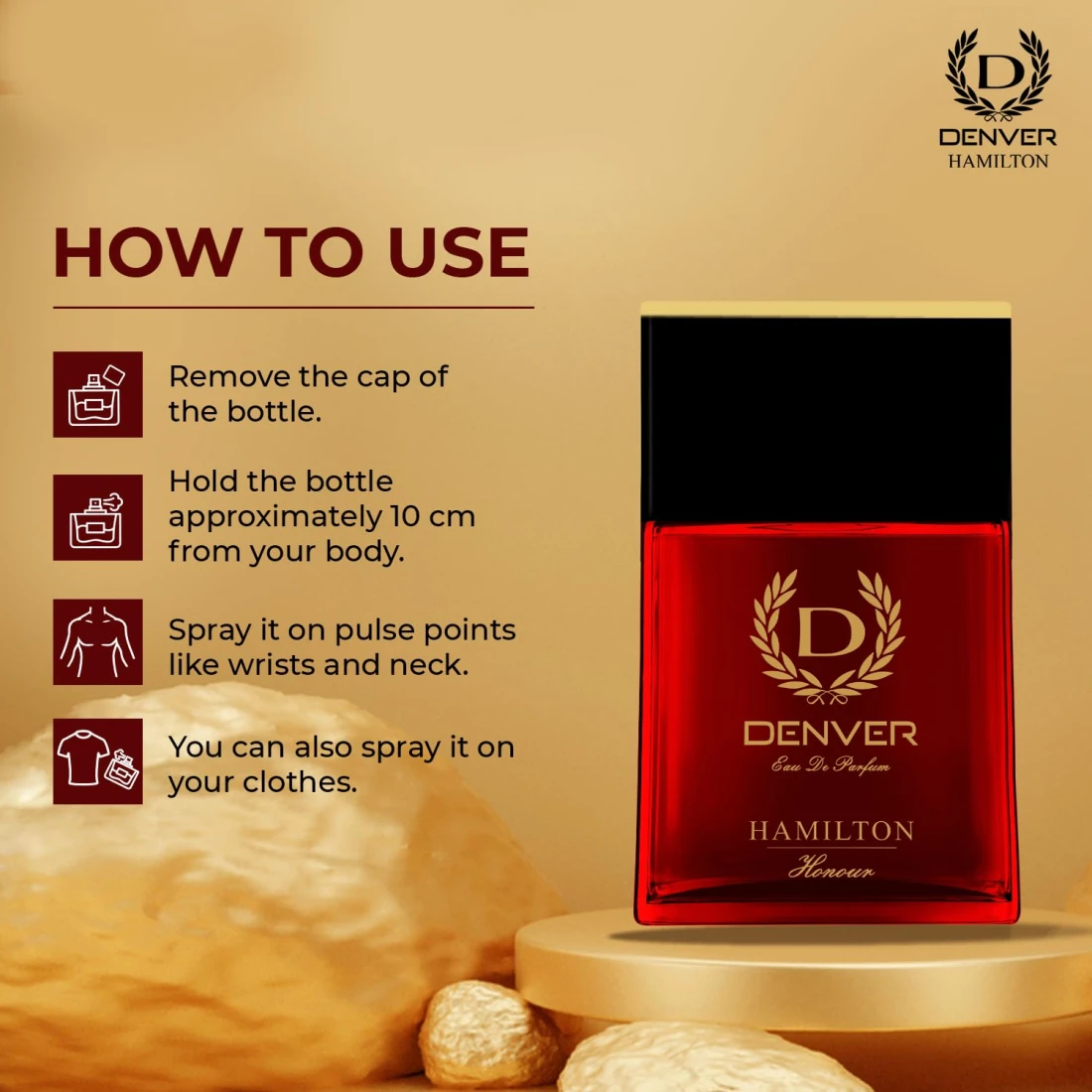 Denver Honour Hamilton Edp Natural Spray 100ml