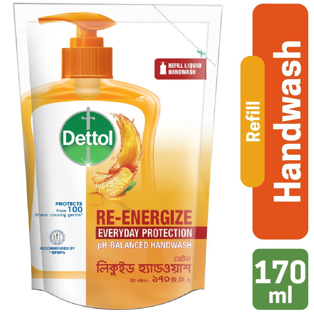 Dettol Handwash Re-energize Refill 170ml