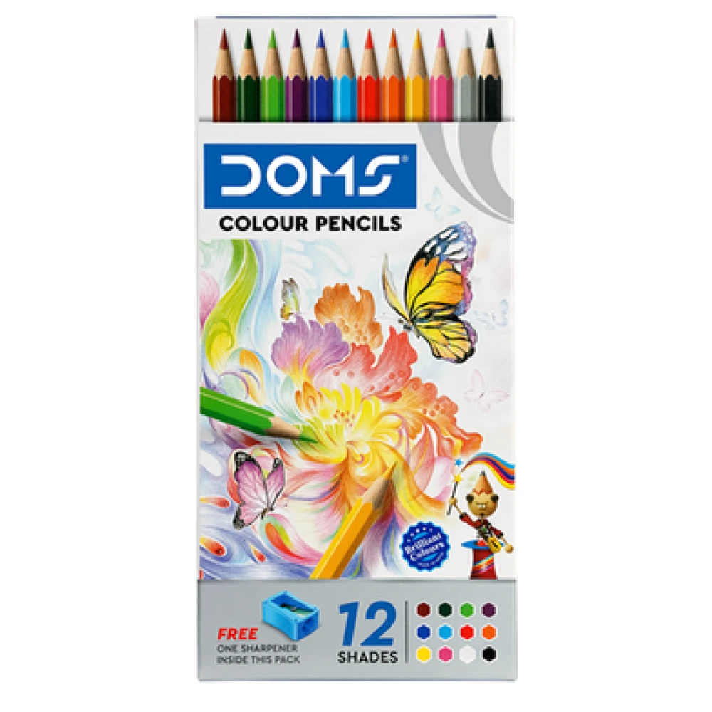 Doms Colour Pencils 12 Shades