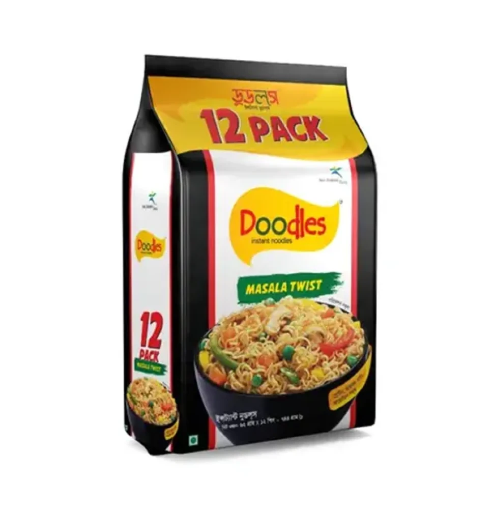 Doodles Masala Twist Instant Noodles 12 Pack 744gm
