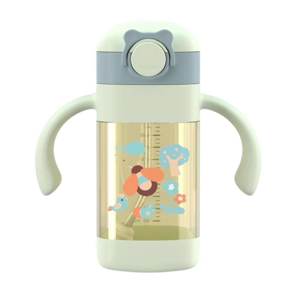 Drinking Water Straw Handle Bottle