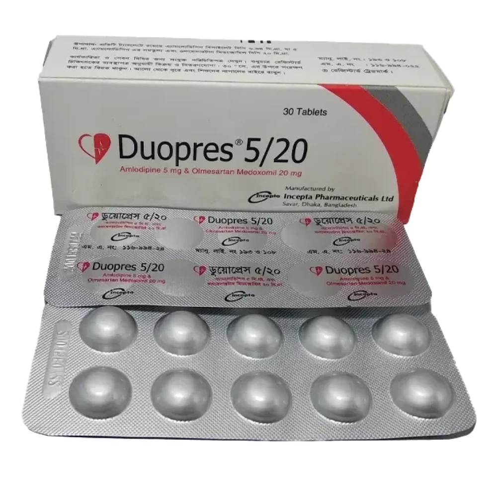 Duopres 5/20 mg Tablets