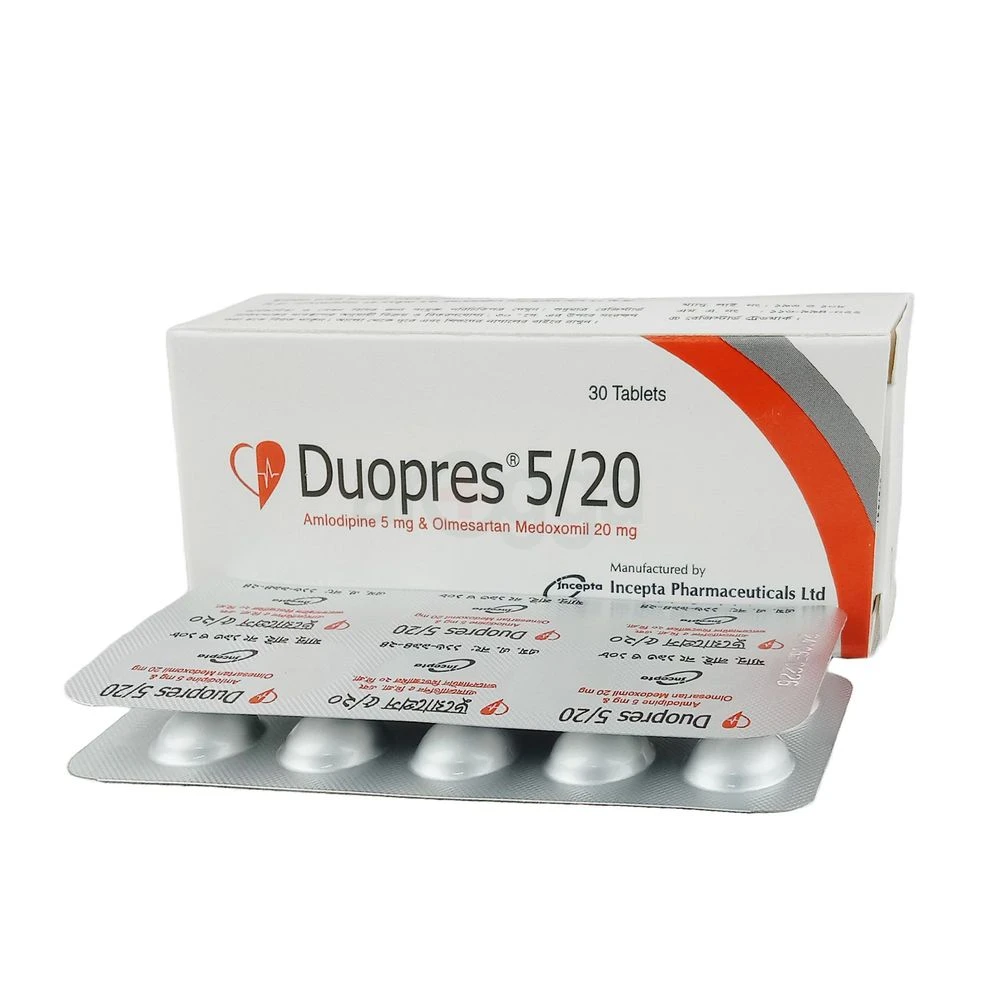 Duopres 5/20 mg Tablets