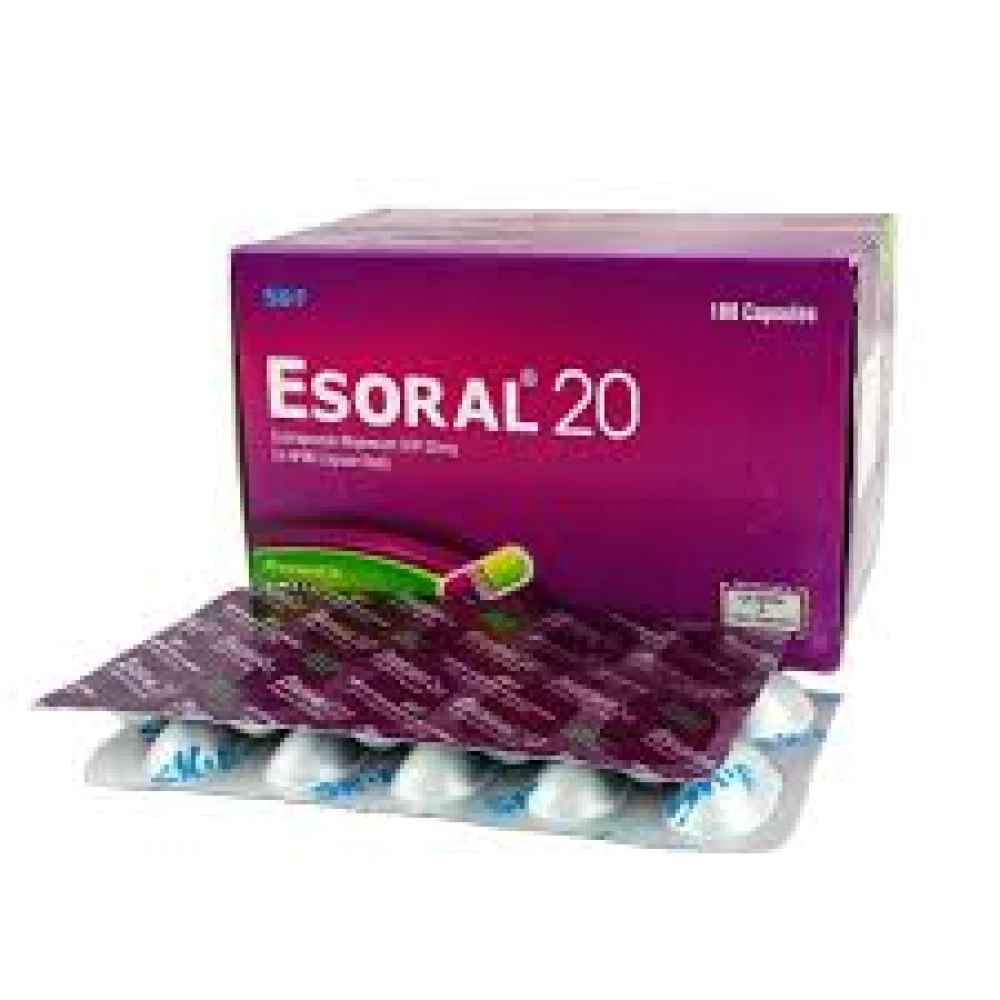 Esoral 20mg Capsules