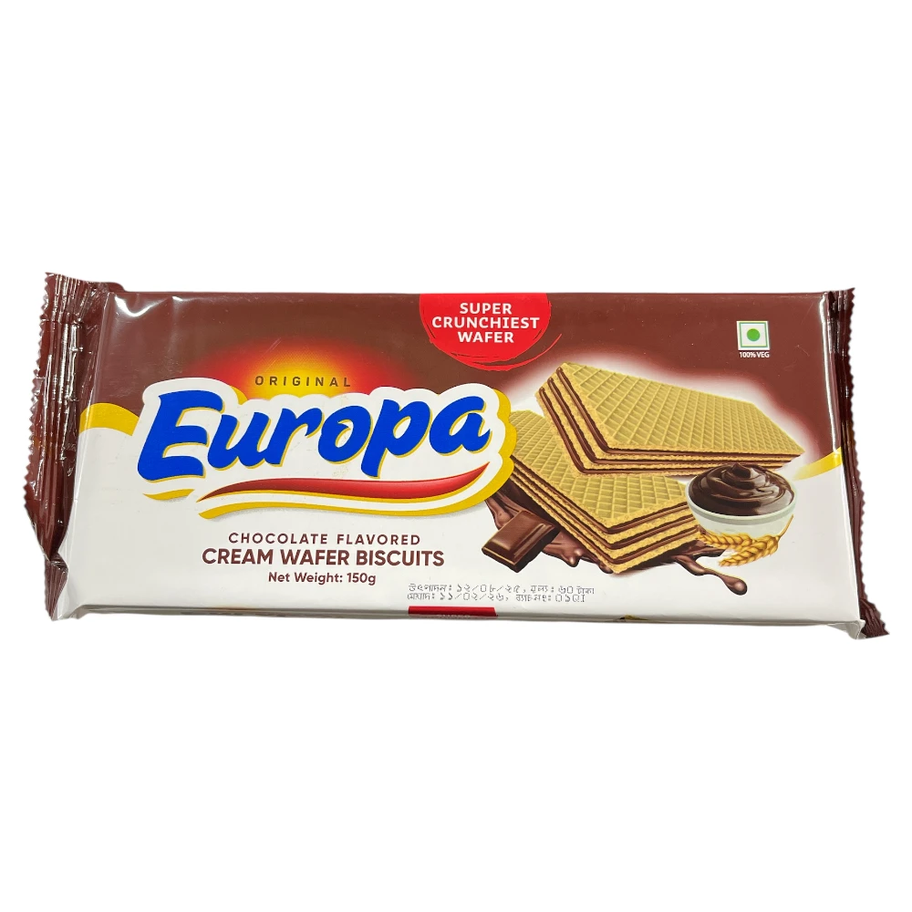 Europa Chocolate Flavored Cream Wafer Biscuits 150g