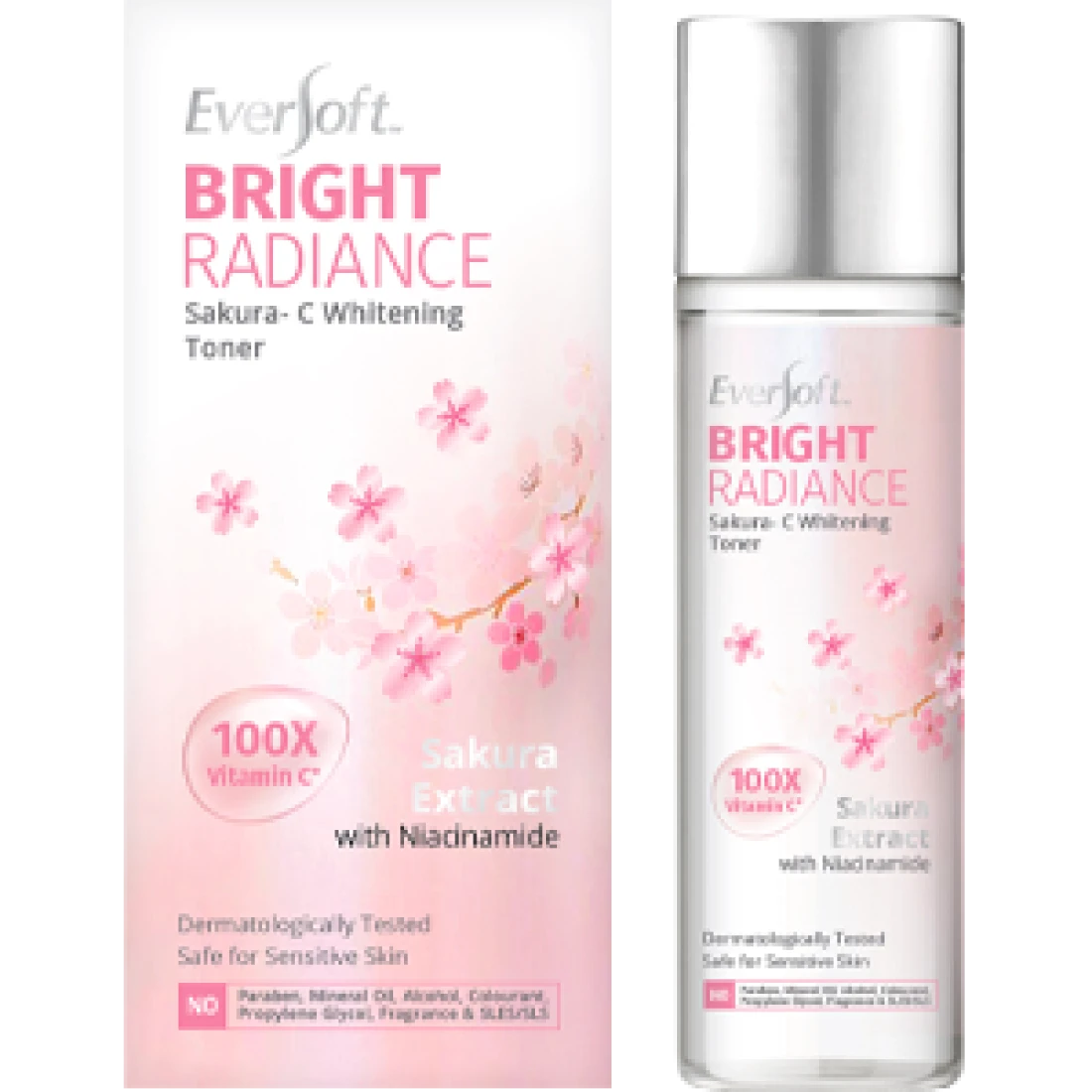Eversoft Bright Radiance Sakura-C Whitening Toner 100ml
