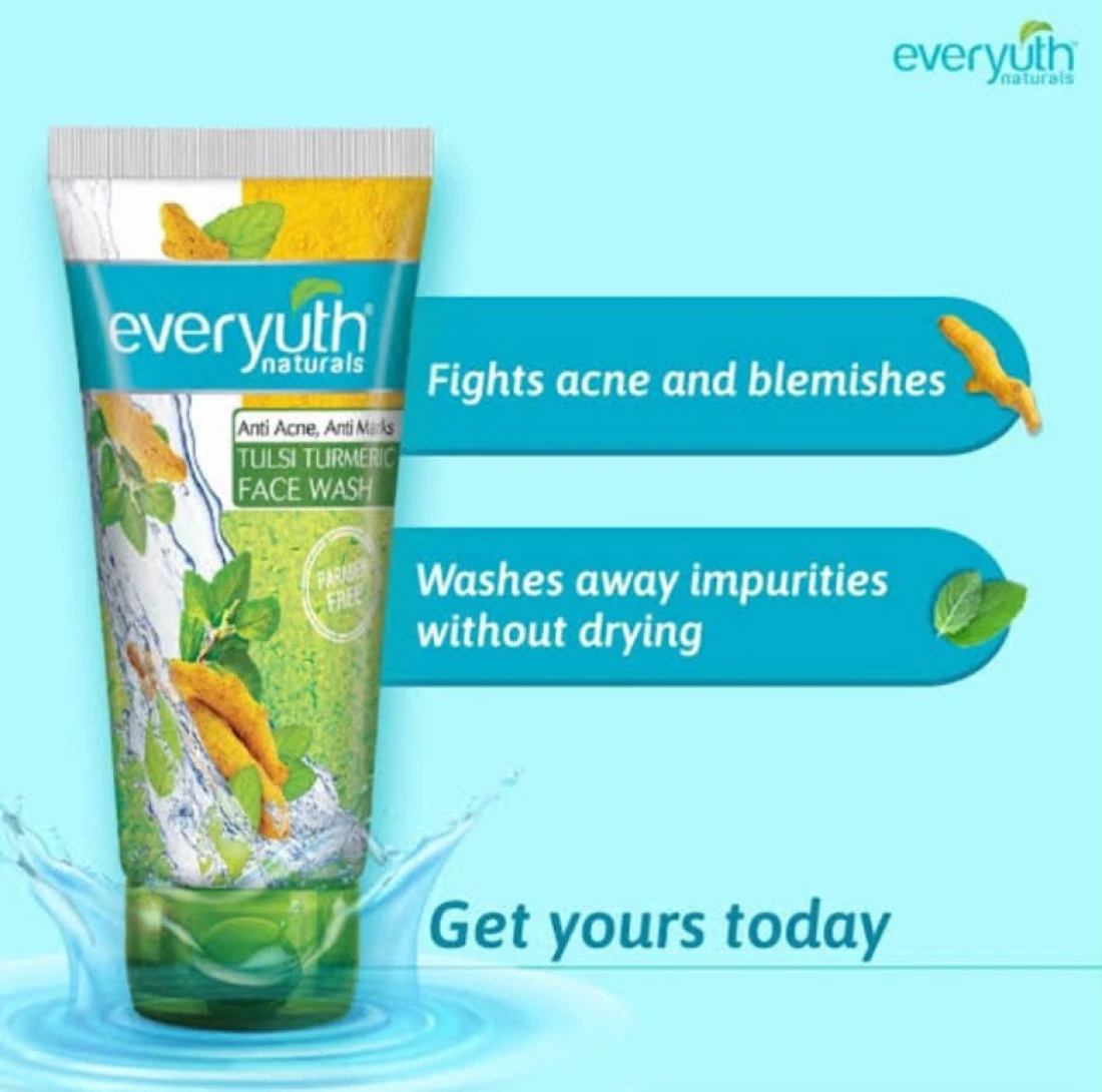 Naturals Tulsi Turmeric Face Wash 100ml