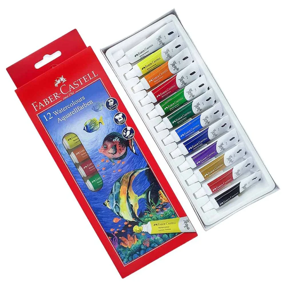 Faber-Castell 12 Watercolours Aquarellfarben