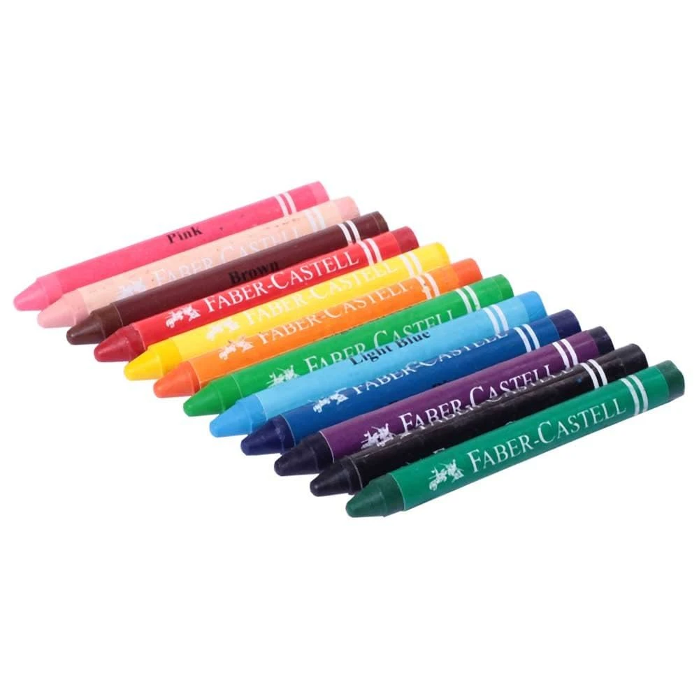 Faber‑Castell Wax Crayons 12‑Color Set