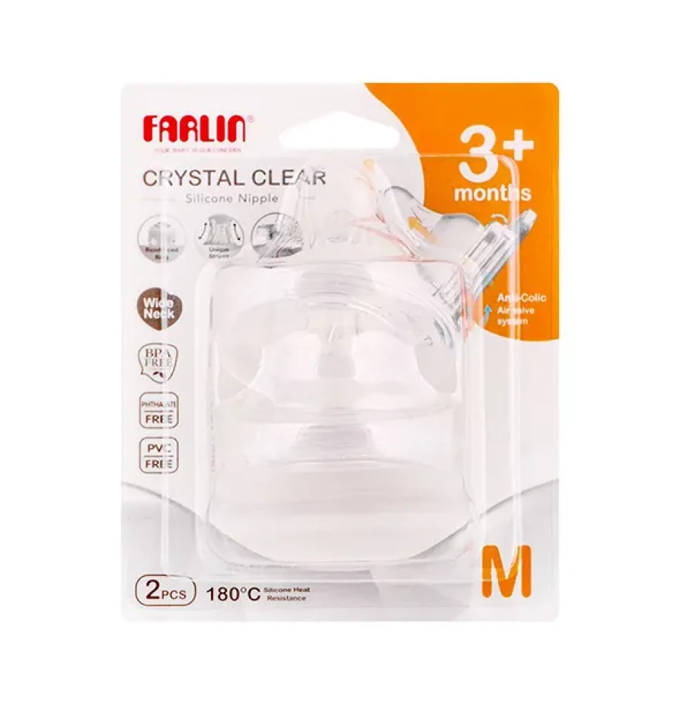 Farlin Momfit Silicone Nipple 3+ Months