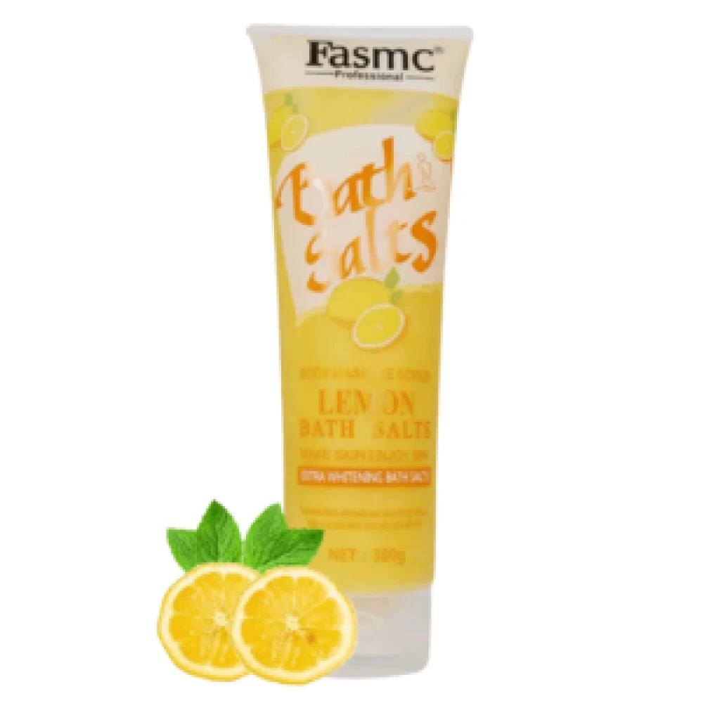 Fasmc Bath Salts Lemon Body Massage Scrub 380g