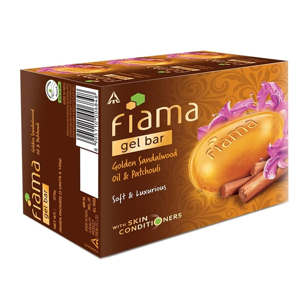 Fiama Gel Bar Golden Sandalwood Oil & Patchouli 125g